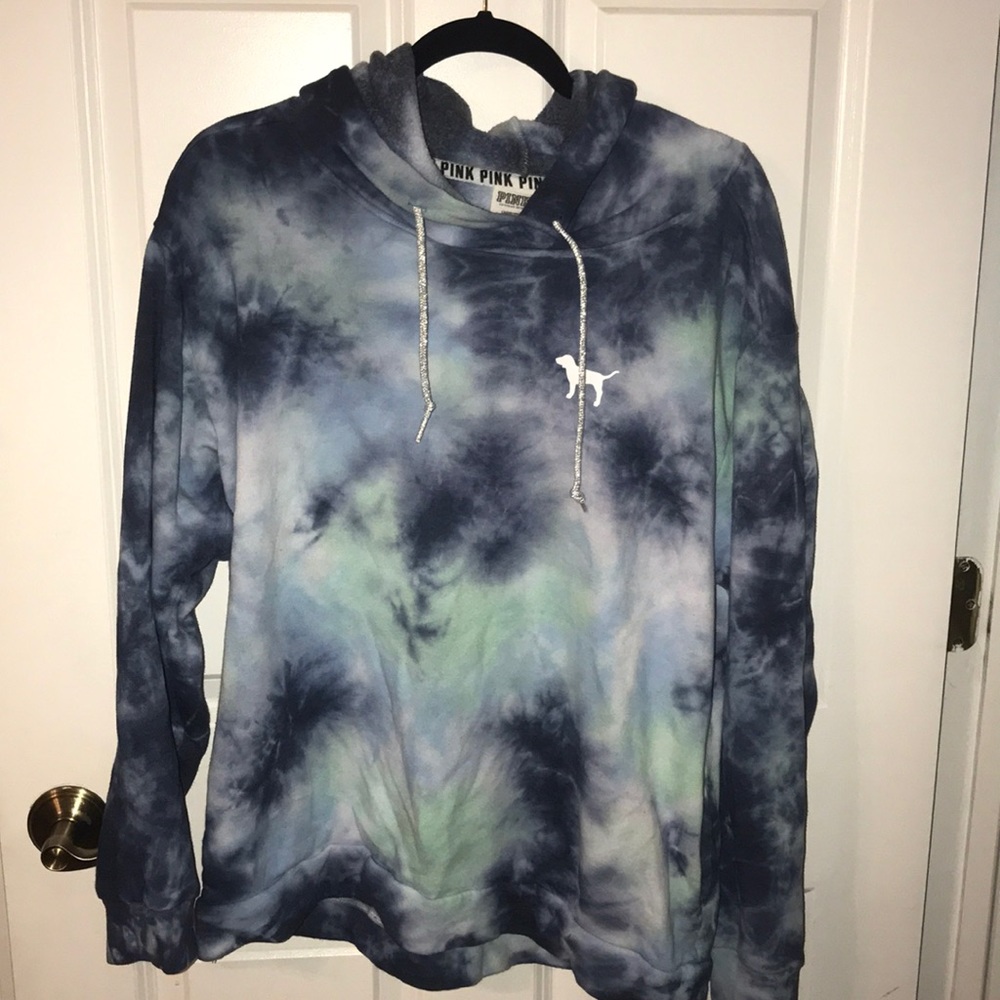 Pink tie dye hoodie